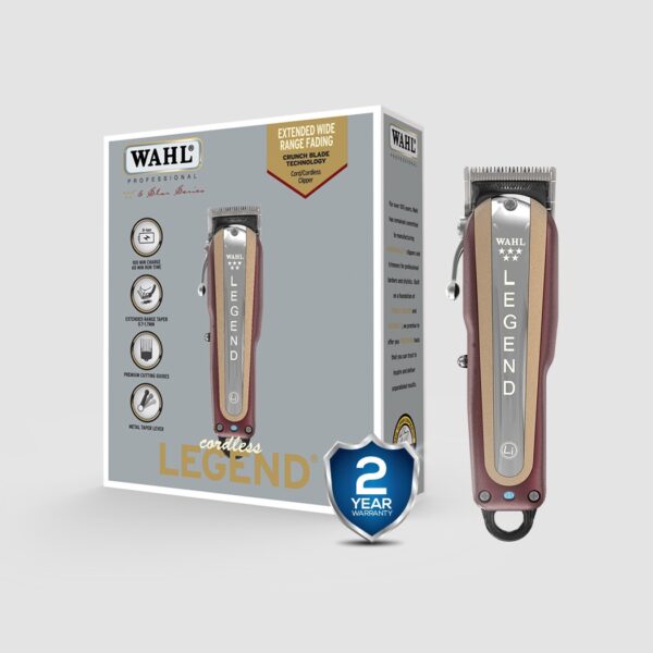 Wahl Professional 5 Star Cordless Legend Clipper – Wedge Blade & V9000 Motor