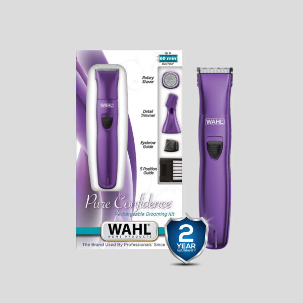 Wahl Pure Confidence Ladies’ Grooming Kit – 3 Interchangeable Heads