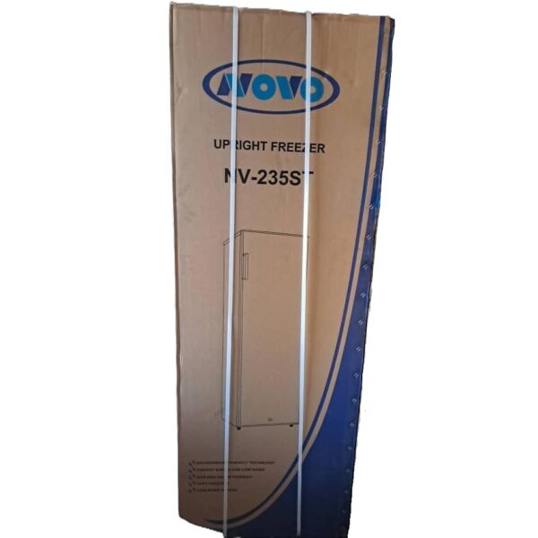 Novo 235L Upright Freezer – Standing Design with Removable Baskets