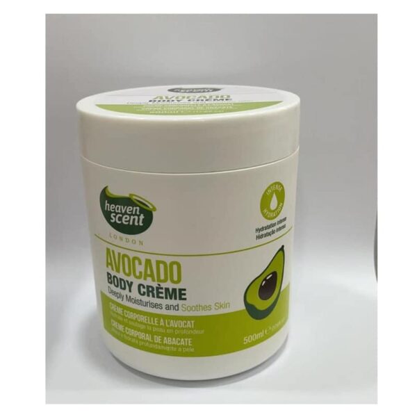 Heaven Scent Avocado Body Creme – 500ml, Intense Moisture