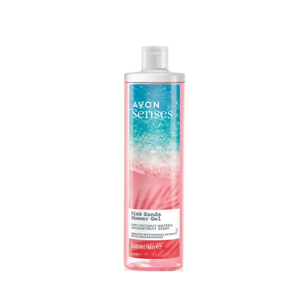 Avon Senses Pink Sands Shower Gel - 500ml, Coconut Water & Dragon Fruit