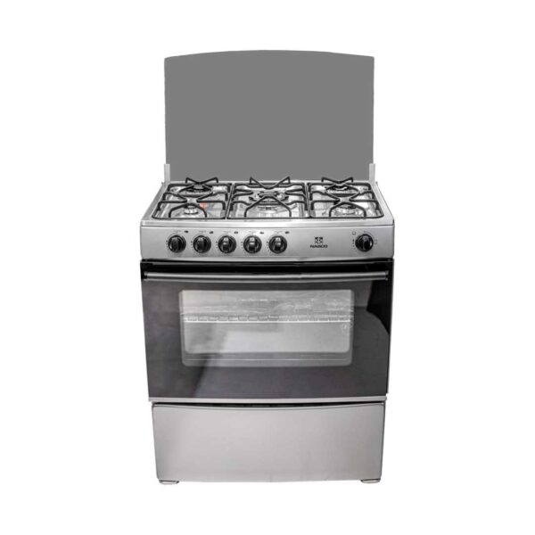 Nasco 5-Burner Gas Cooker with Oven & Grill - Stainless Steel