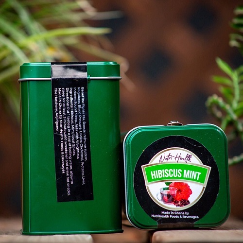 NutriHealth Hibiscus Mint Herbal Tea - Immune Support & Weight Loss, 25 Bags