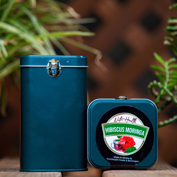 NutriHealth Hibiscus Moringa Herbal Tea - Liver & Blood Pressure Support, 25 Bags