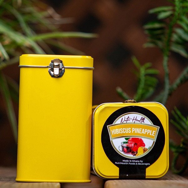 NutriHealth Hibiscus Pineapple Herbal Tea - Digestive & Anti-Inflammatory, 25 Bags