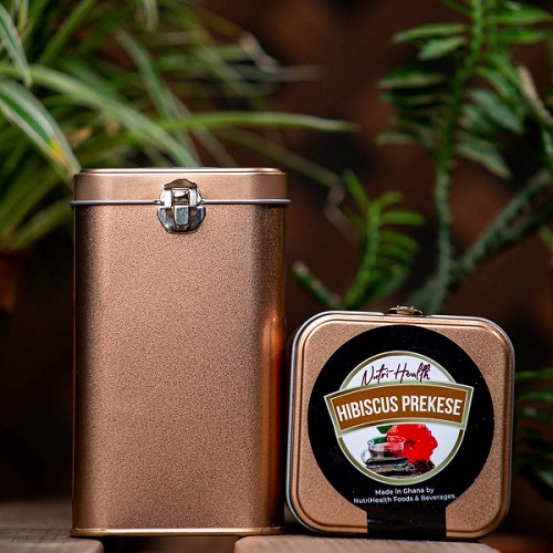 NutriHealth Hibiscus Prekese Herbal Tea - Anti-Inflammatory & Blood Sugar Control, 25 Bags