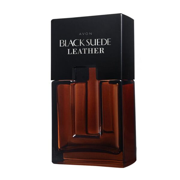 Avon Black Suede Leather Eau de Toilette - Woody Leather Scent, 75ml