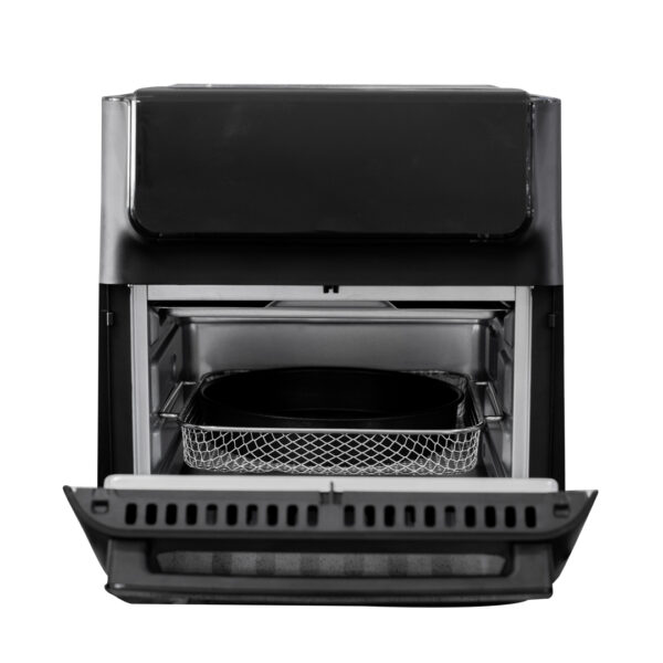 Nasco 1.2L Compact Air Fryer - 1800W, Dual Basket (Black)