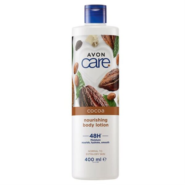 Avon Care Cocoa Butter Body Lotion - 24-Hour Moisturizing, 400ml