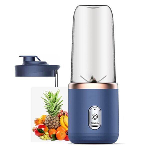 Qiudes BM-F886 Portable Blender Cup - 300ml, USB Rechargeable