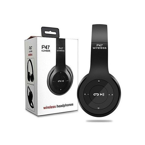 P47 Wireless Bluetooth Headset with FM Radio & TF Card Support