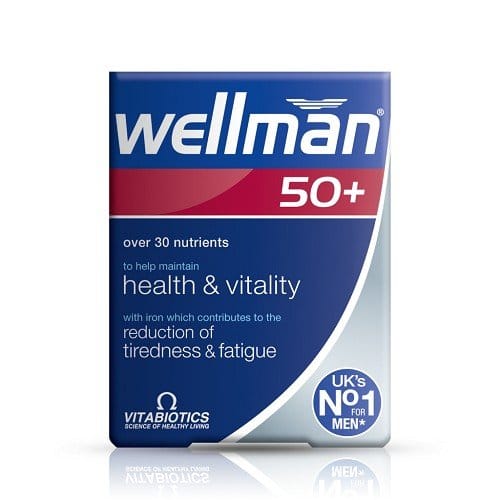 Vitabiotics Wellman 50+ Supplement - For Men's Health & Vitality, 30 Tablets