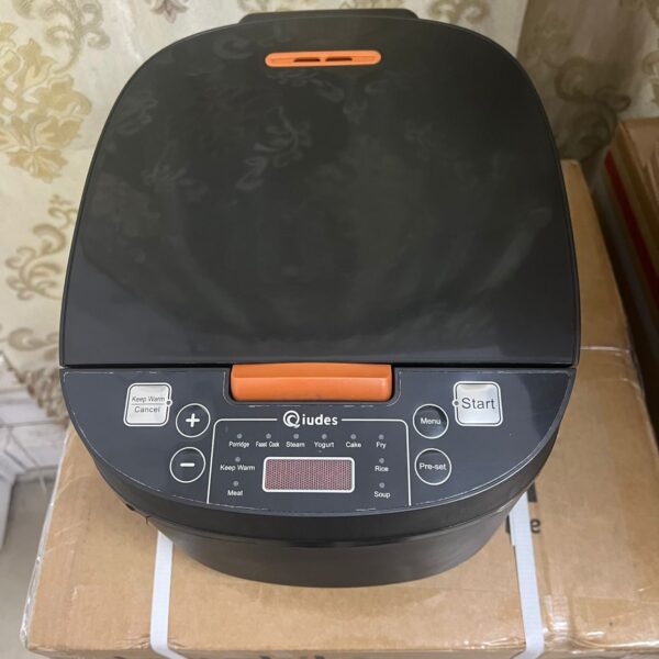 Qiudes 5L Digital Rice Cooker with 10 Menus & 24H Keep Warm