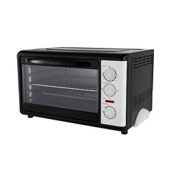 Nasco 32L Oven Toaster – Silver, Even Toast Technology & Timer