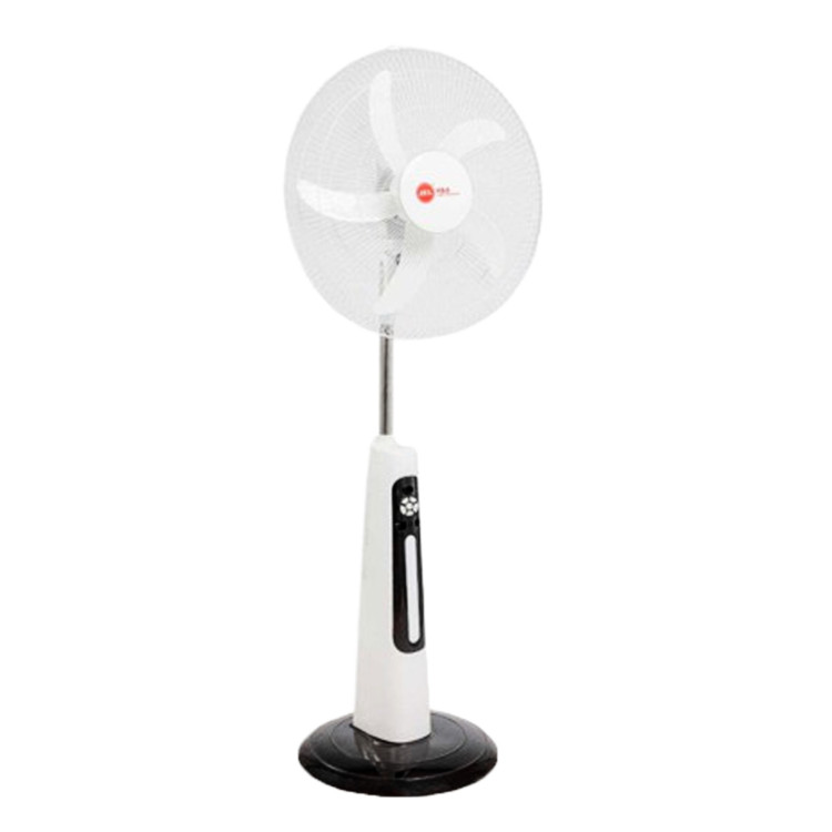 H&A 18-Inch Rechargeable Standing Fan with LED Light & Remote