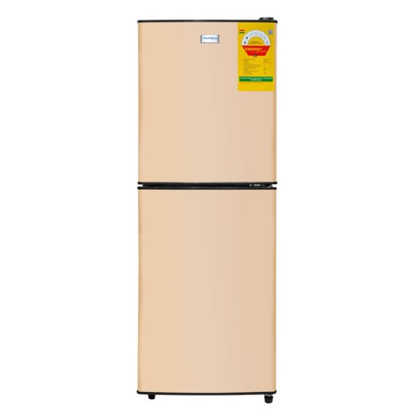 Nasco 136L Double Door Fridge – Gold, 2-Star Energy Rating
