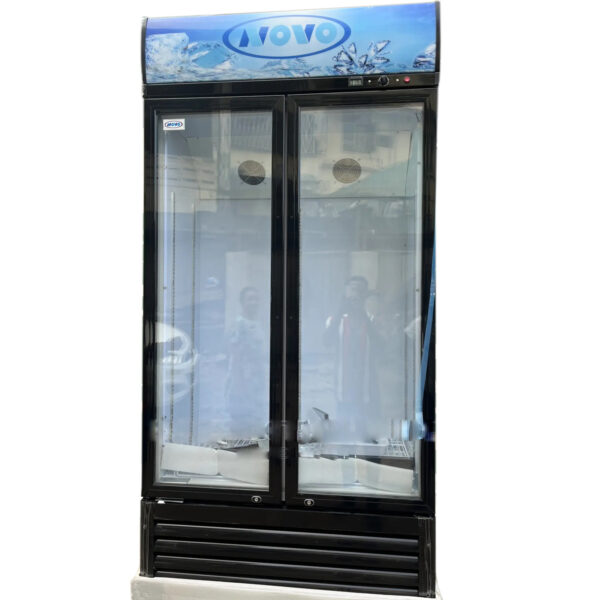 Novo 533L Double Door Display Fridge - Commercial, High-Capacity