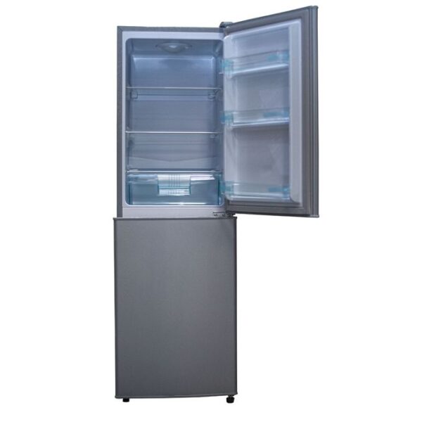 Nasco 196L Double Door Fridge – Silver, Energy Efficient