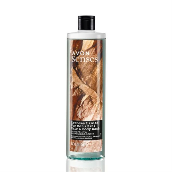Avon Senses Extreme Limits Hair & Body Wash - Grapefruit & Cedarwood