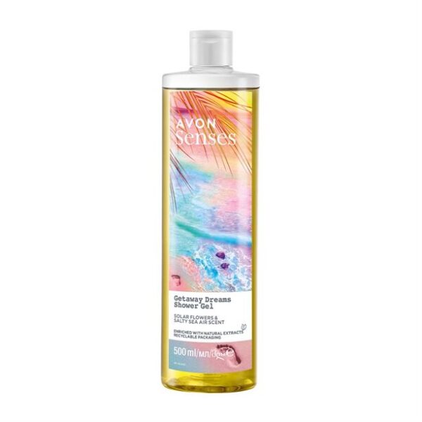 Avon Senses Getaway Dreams Shower Gel - 500ml, Sea Breeze & Solar Flowers