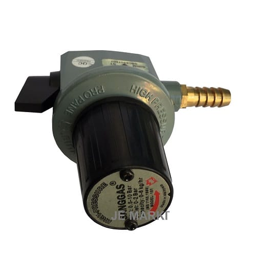 Supax Snap-On High Pressure Gas Regulator - For High-Power Appliances