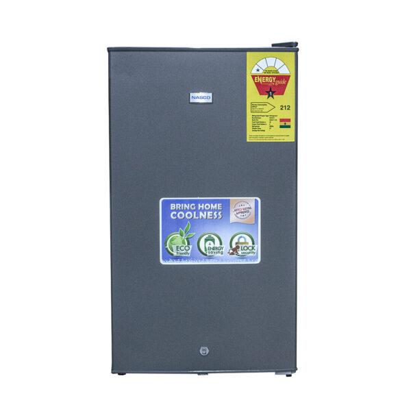 Nasco 91L Table Top Refrigerator - Silver with Lock