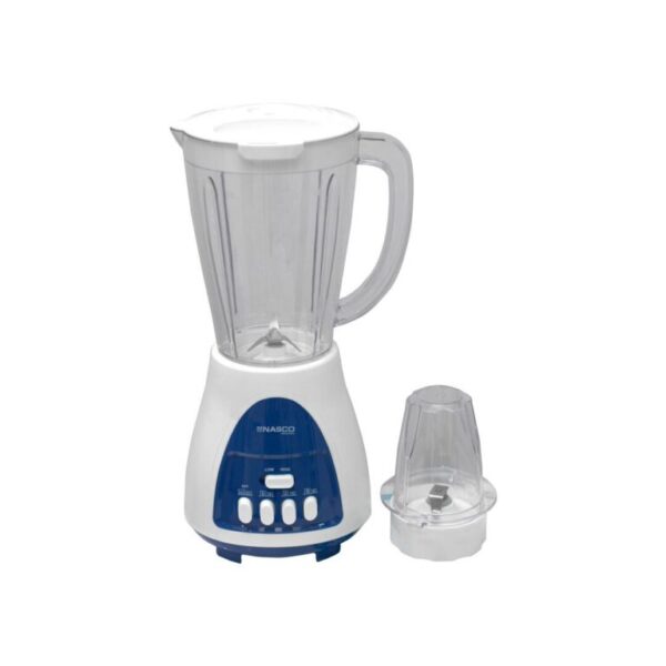 Nasco 400W Blender with 1.5L Glass Jar - Stainless Steel Blade, Self-Cleaning