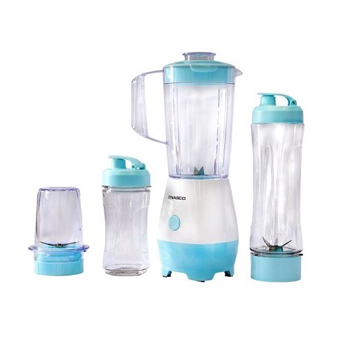 Nasco 300W Professional Blender Set - 4 Jars & Grinder, Portable
