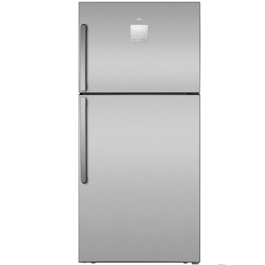 TCL 605L Top Freezer Refrigerator – Total No Frost & Inox Door