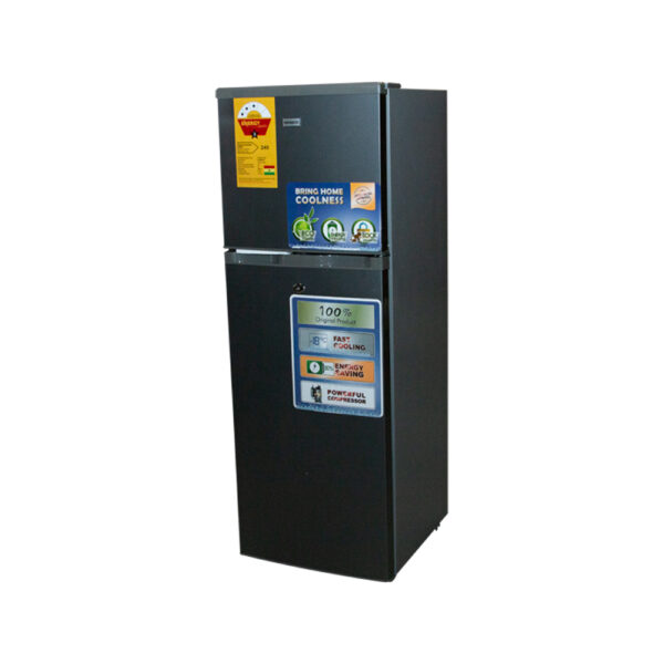 Nasco 135L Double Door Top Freezer Refrigerator - Efficient, Humidity Crisper