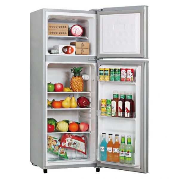 Nasco 198L Double Door Top Freezer Refrigerator - Large, Humidity Control