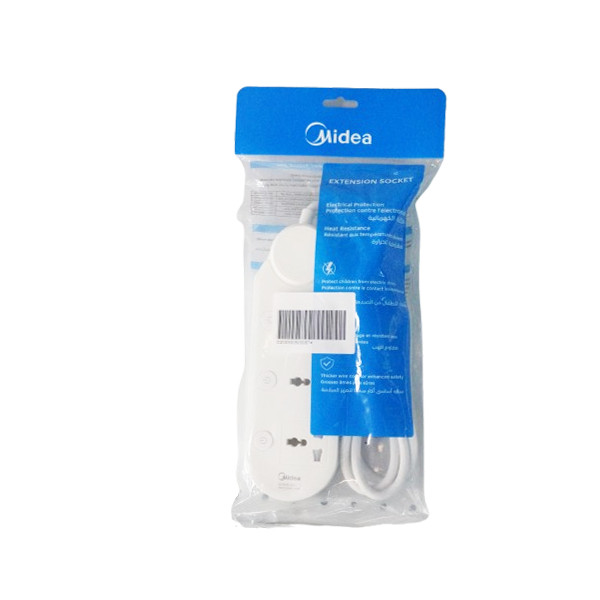 Midea 3-Way Extension Board - 5 Meter, Overload Protection