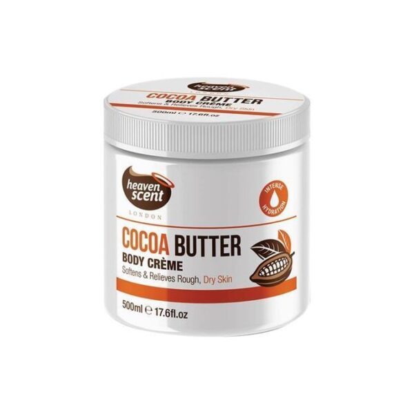 Heaven Scent Cocoa Butter Cream - 500ml, For Dry & Rough Skin