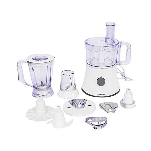 Nasco 1.2L Food Processor with Multiple Attachments