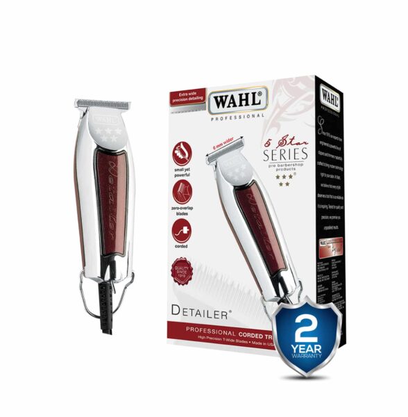 WAHL Detailer Corded Trimmer - Precision Edging, 3 Attachment Combs