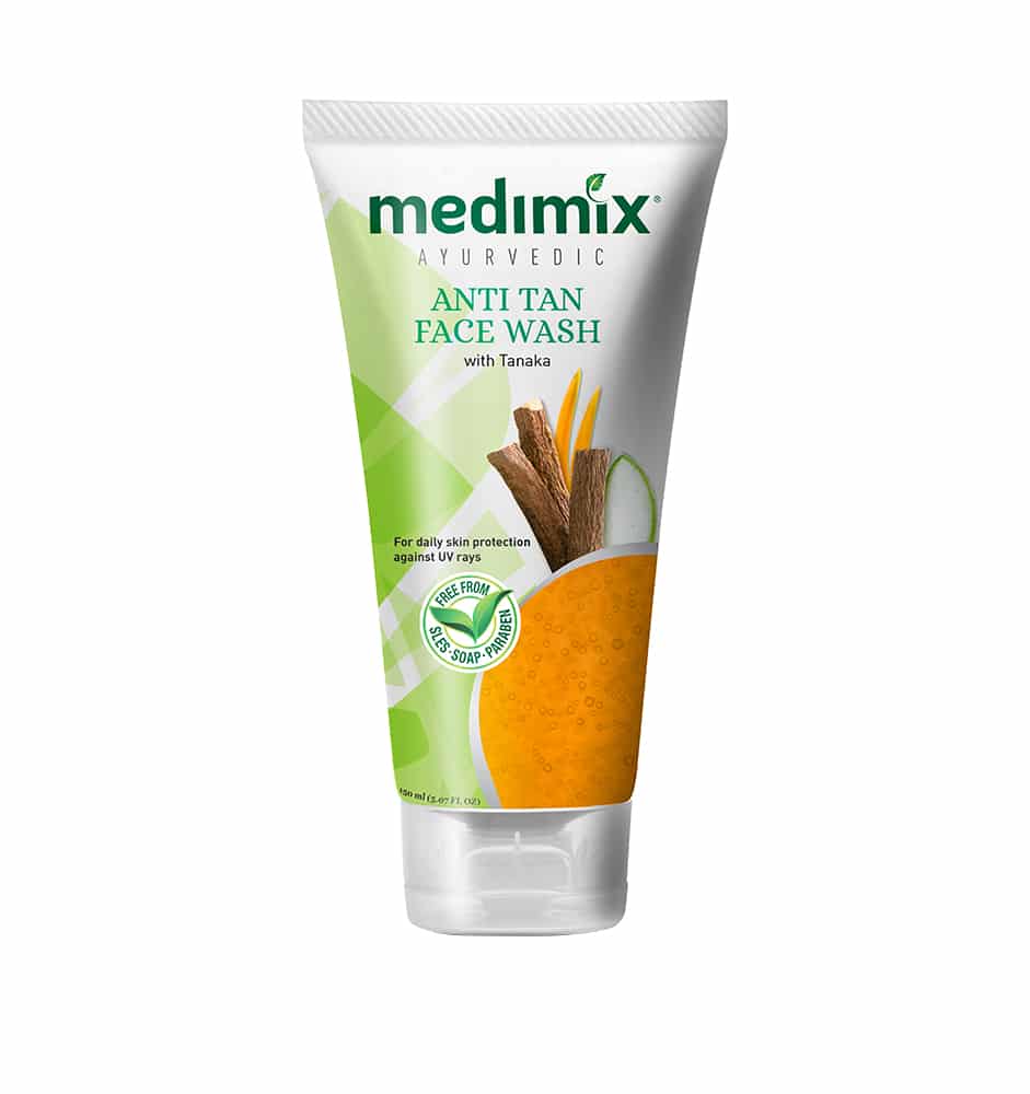 Medimix Ayurvedic Anti Tan Face Wash – 150ml with Sun Protection