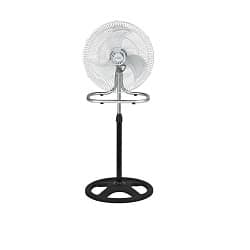 Nasco 18″ 3-Leg Standing Fan - 5 Blades, 3 Modes, Black