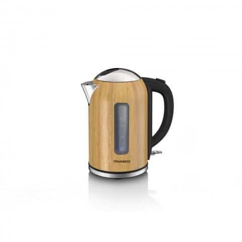 Nasco KE01405Z-GS 1.7L Stainless Steel Kettle – Wooden Coating