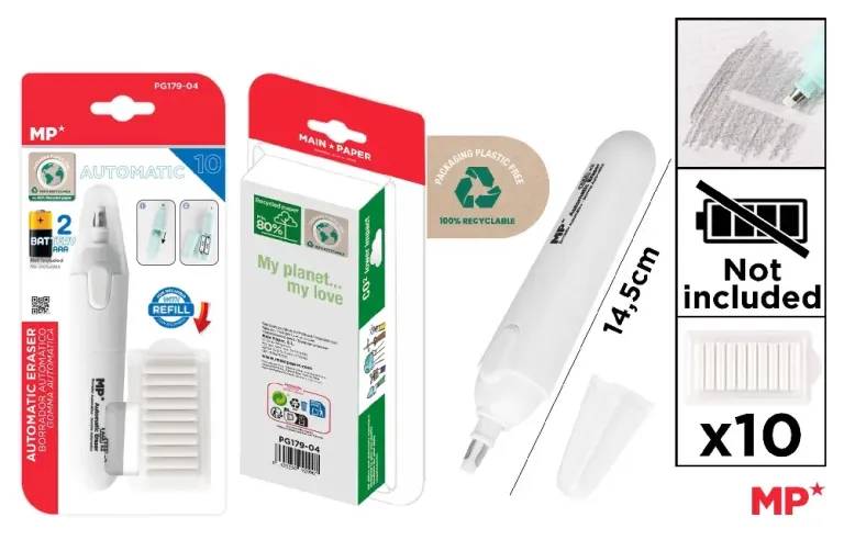 Battery-Operated Automatic Electric Eraser – Precision Erasing Tool with Refills