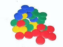 Mega Counters – Set of 100 Colorful Plastic Counting Discs