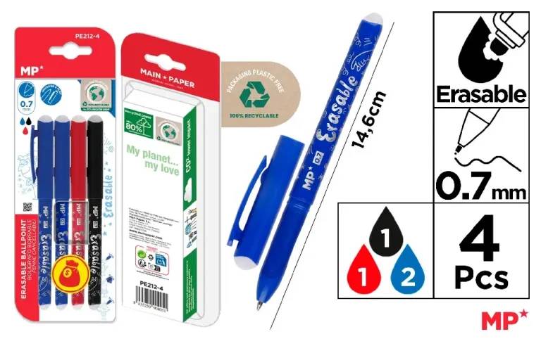 Set of Erasable Pens – Smooth Writing with Easy Corrections