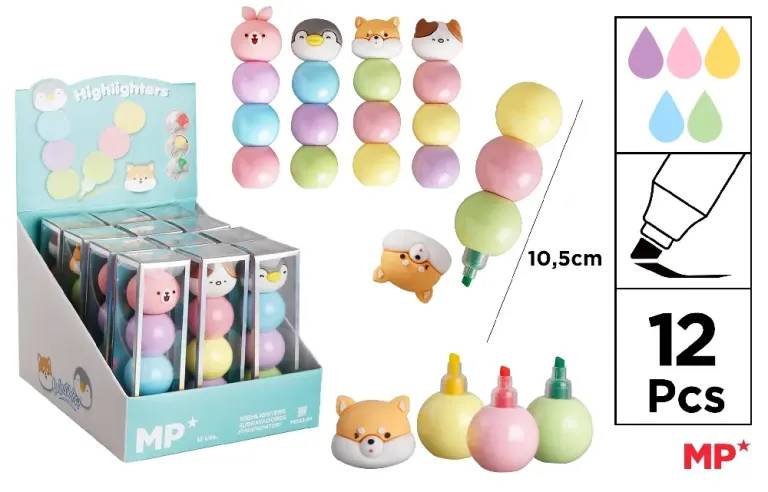 Animal Fluorescent Highlighter – Fun, Bright & Kid-Friendly Design