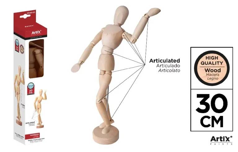 Flexible Mannequin for Drawing – Adjustable Artist Model for Sketching