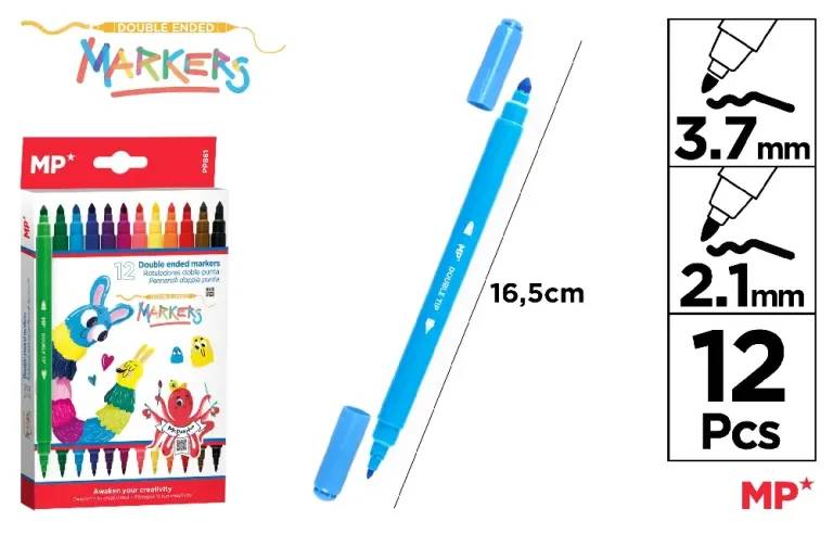 Double Ended Felt Pens – Versatile & Colorful