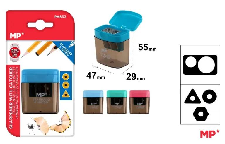 MP Sharpener – Dual Hole Pencil Sharpener for Various Pencil Sizes