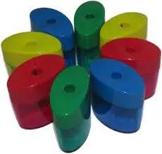 Omega Sharpener – Manual Single-Hole Pencil Sharpener with Lid and Receptacle