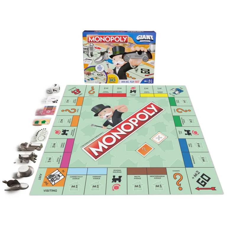 Monopoly Giant Board Game – Family & Kids Outdoor and Indoor Game