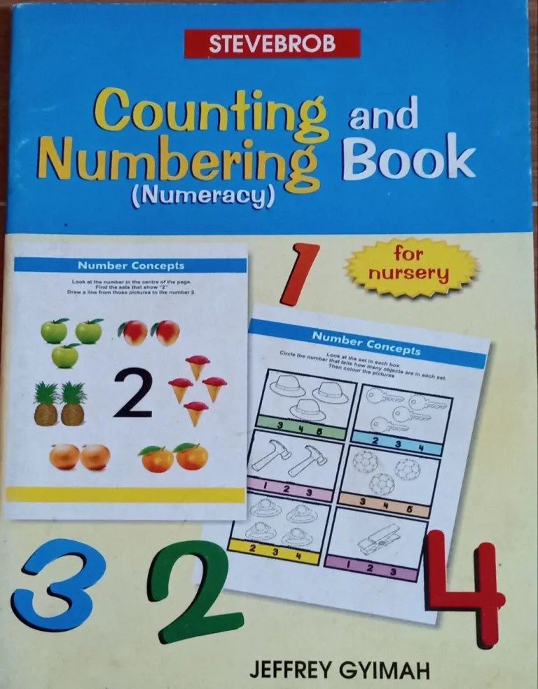 Stevebrob Counting & Numbering Book (Nursery 1) – Building Strong Early Numeracy Skills