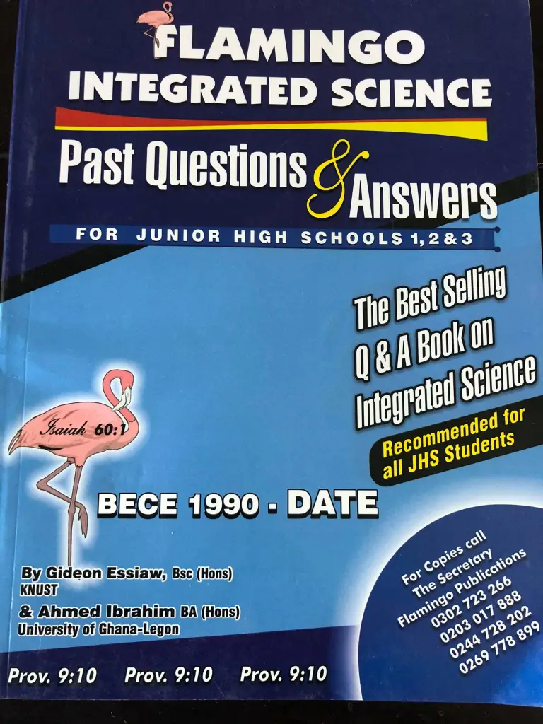 Flamingo JHS Science Past Questions & Answers – Junior High Exam Revision Book