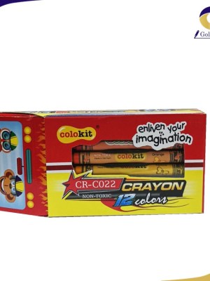 Colokit 12-Color Crayons Set for Children's Drawing and Coloring